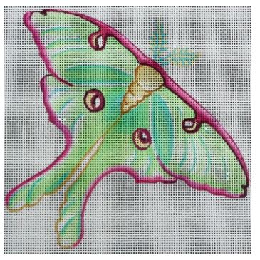click here to view larger image of Green Butterfly (hand painted canvases)