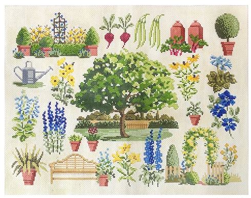 click here to view larger image of Chelsea Artists Garden (hand painted canvases)