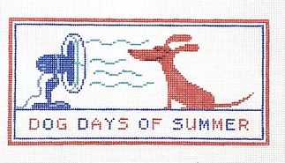 click here to view larger image of Dog Days of Summer (hand painted canvases)