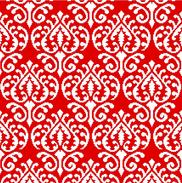 click here to view larger image of Damask - Shades of Red (hand painted canvases)