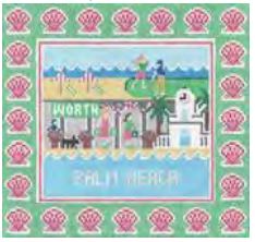 click here to view larger image of Palm Beach, FL (hand painted canvases)