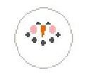 click here to view larger image of Snowman Face - Jolly (hand painted canvases)