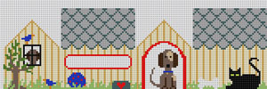 click here to view larger image of Dog House (hand painted canvases)