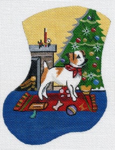 click here to view larger image of Jack Russell by the Tree (hand painted canvases)