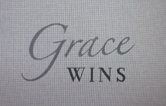 click here to view larger image of Grace Wins (hand painted canvases)
