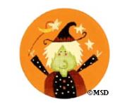click here to view larger image of Witch (hand painted canvases)
