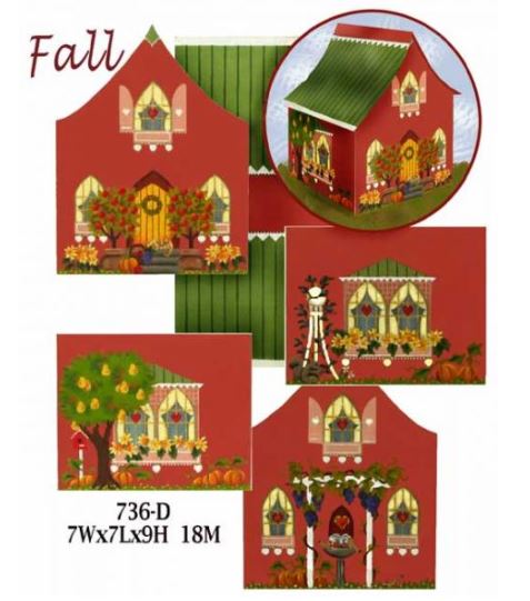 click here to view larger image of Fall House (hand painted canvases)