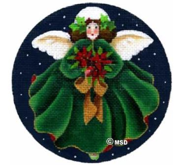 click here to view larger image of December Christmas Angel (hand painted canvases)
