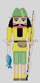 click here to view larger image of Nutcracker - Fisherman (hand painted canvases)