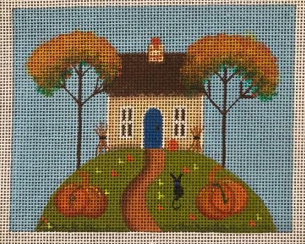 click here to view larger image of Mini House - Autumn (hand painted canvases)