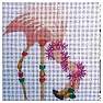 click here to view larger image of Flamingo - Sunglasses/Boa (hand painted canvases)