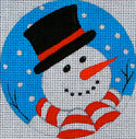 click here to view larger image of Snowman   (hand painted canvases)