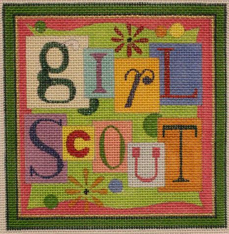 click here to view larger image of Girl Scout (hand painted canvases)