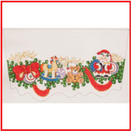 click here to view larger image of Cuff (Santa/Toys) (hand painted canvases)