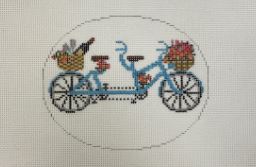 click here to view larger image of Bicycle Built for Two (hand painted canvases)
