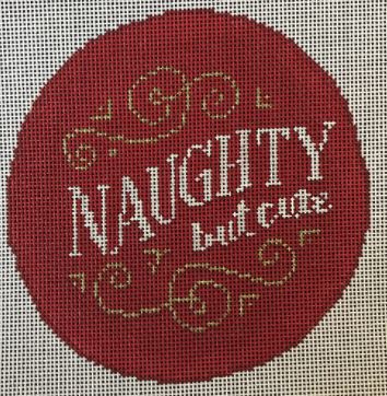 click here to view larger image of Naughty but Cute Ornament (hand painted canvases)