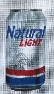 click here to view larger image of Natural Lite in a Can (hand painted canvases)