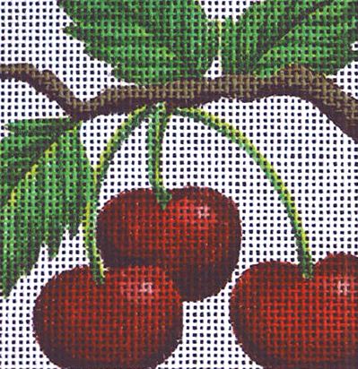 click here to view larger image of Cherries (hand painted canvases)