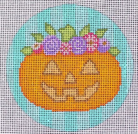 click here to view larger image of Pretty Spooky Jack O Lantern (hand painted canvases)