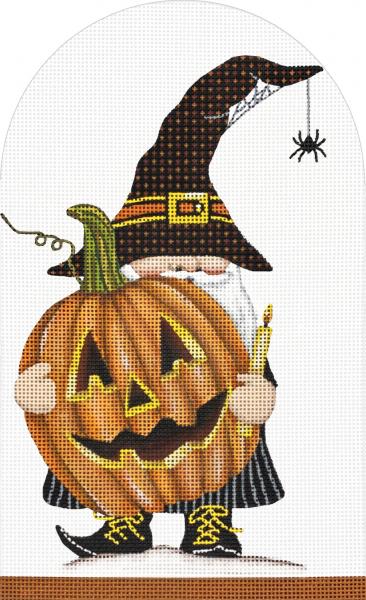 click here to view larger image of Halloween Gnome (hand painted canvases)