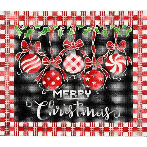 click here to view larger image of Merry Christmas Red/White/Black (hand painted canvases)