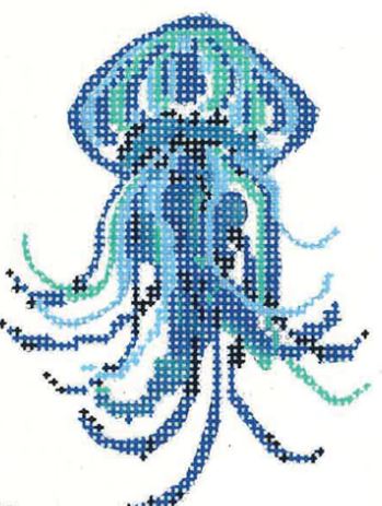 click here to view larger image of Blue Lagoon Jellyfish (hand painted canvases)