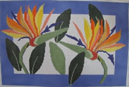 click here to view larger image of Birds of Paradise (hand painted canvases)