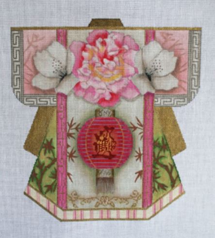 click here to view larger image of Pastel Lantern Kimono Sm. (hand painted canvases)