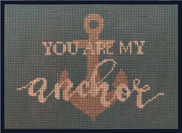 click here to view larger image of You are my Anchor (hand painted canvases)