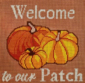 click here to view larger image of Welcome to Our Patch (hand painted canvases)