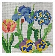 click here to view larger image of Early Spring Flowers (hand painted canvases)