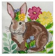 click here to view larger image of Garden Bunny (hand painted canvases)