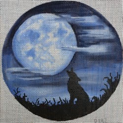 click here to view larger image of Howling Wolf (hand painted canvases)