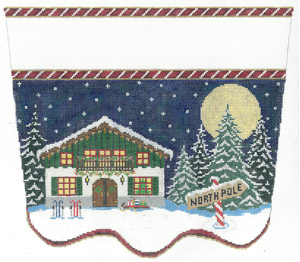 click here to view larger image of North Pole Chalet (hand painted canvases)