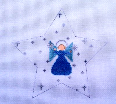 click here to view larger image of Glad Tidings Star (hand painted canvases)