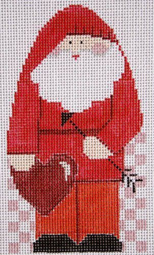 click here to view larger image of February Santa w/Stitch Guide (hand painted canvases)