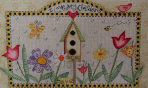 click here to view larger image of I Love My Garden (hand painted canvases)