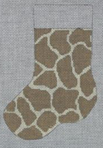 click here to view larger image of Giraffe Mini Stocking (hand painted canvases)