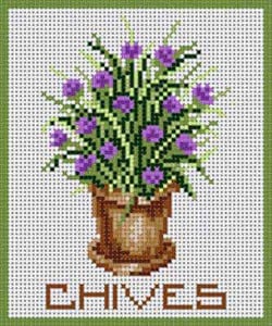 click here to view larger image of Chives (hand painted canvases)