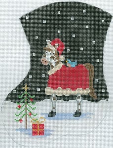 click here to view larger image of Horsey Christmas (hand painted canvases)