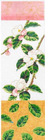 click here to view larger image of Four Seasons Scroll - Spring/Apple Blossoms (hand painted canvases)
