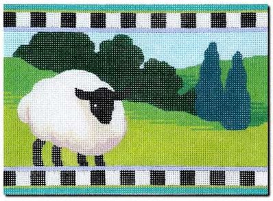 click here to view larger image of Checkerboard Sheep (hand painted canvases)