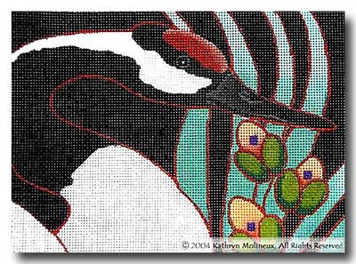 click here to view larger image of Japanese Crane (hand painted canvases)