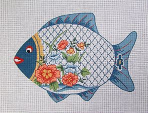click here to view larger image of Imari Fish (hand painted canvases)