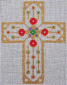 click here to view larger image of Cross More Golden - 537-JH (hand painted canvases)