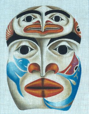 click here to view larger image of Indian Mask - Hawk Dancer (hand painted canvases)