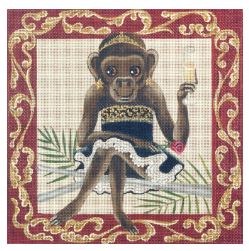 click here to view larger image of Monkey Shines - Ginger (hand painted canvases)