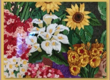 click here to view larger image of Laura's Garden (hand painted canvases)