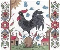 click here to view larger image of Regal Rooster (hand painted canvases)