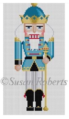 click here to view larger image of Nutcracker/King w/Scepter (hand painted canvases)